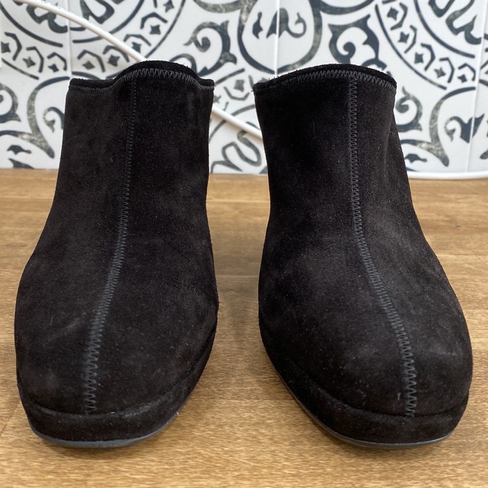 Prada Sport Black Suede Wedge Mules/Clogs - Picture 7 of 16